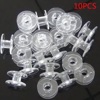 

10pcs/Set Sewing Bobbin Durable Sewing Machine Bobbins Plastic Case Storage Box Sewing Bobbins for Sewing Threads