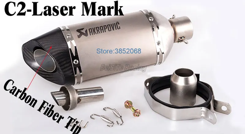 Мотоцикл Akrapovic глушитель Универсальный мотоцикл глушитель Escape демпфер для Tmax Ninja 250 300 R25 R3 с DB Killer