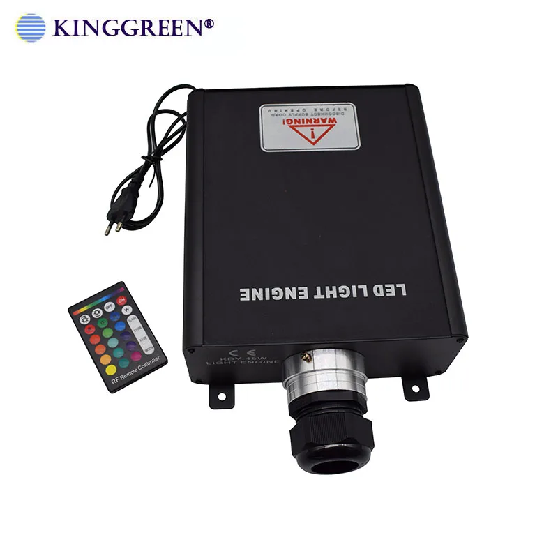 RGB LED 45 Вт волоконно оптический свет двигателя + 24key ИК пульт дистанционного