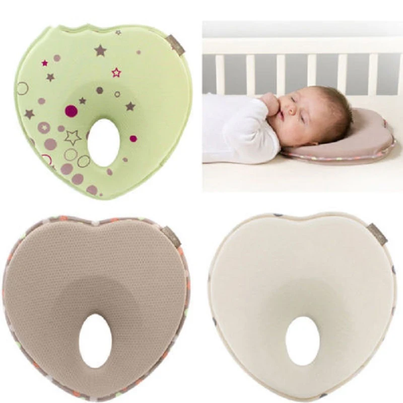 

Newborn Infant Anti Roll Pillow Flat Head Neck Prevent Support Baby