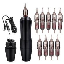 Горячая Татуировка роторная ручка liner shader Перманентный макияж машина Tatoo картридж иглы Мощный Тихий мотор питания