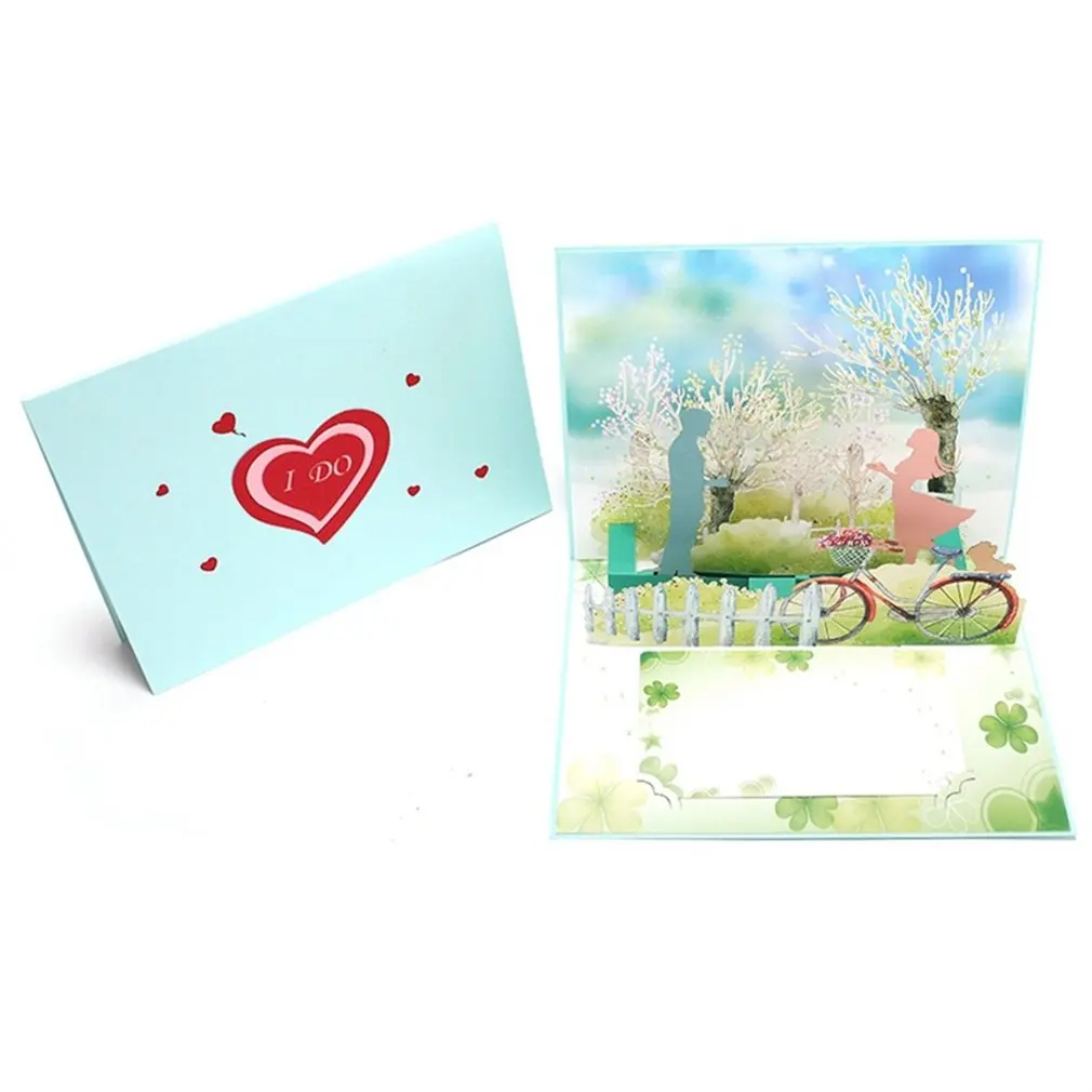  3D Pop up Cards Valentines Day Cards Handmade Invitations Card for Anniversary Blessing Thank You G - 4000597221280