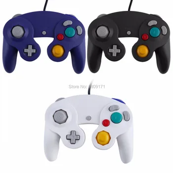

200pcs lots wholesale for Wired Game Controller Gamepad Joystick With One Button for Nintendo for GameCube for Wii