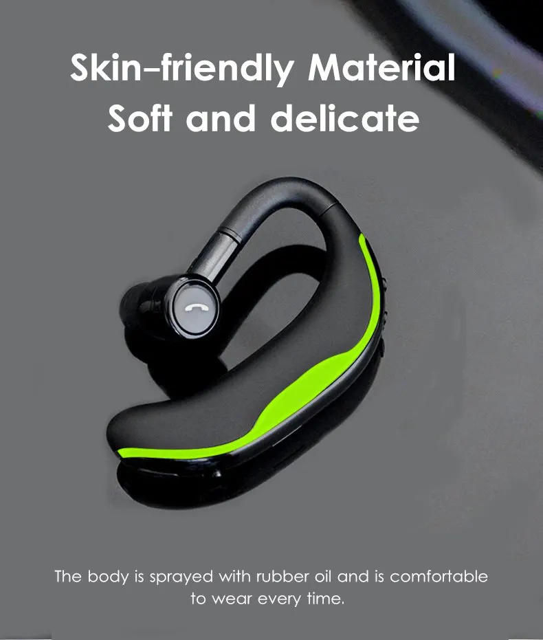 CLAITE F600 беспроводные bluetooth наушники Стерео шумоподавление Спортивная гарнитура громкой связи бизнес наушники с микрофоном