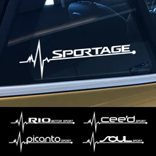 Наклейки на боковые окна автомобиля для Kia Sportage 3 4 QL Rio K2 Optima Sorento