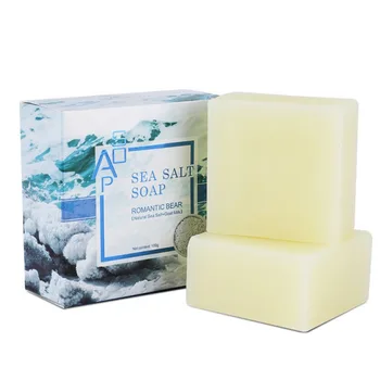 

Soap Of Sea Salt Cleaner Removal Pimple Pores Acne Treatment Goat Milk Moisturizing Face Care Wash Basis Soap