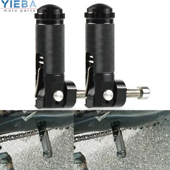 

Front Footrests Foot pegs For Kawasaki Ninja ZX6R ZX10R ZX-6R Z1000 Z750 ER6F 06-13 2009-10 2004-2011 Aluminum Black Motorcycle