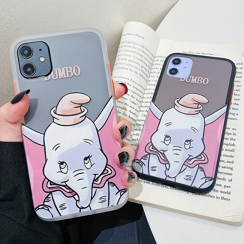 2 в 1 стиль бампер чехол для телефона Samsung Galaxy S10 S9 S8 Plus Lite Note 8 9 10 Pro мультфильм Dumbo