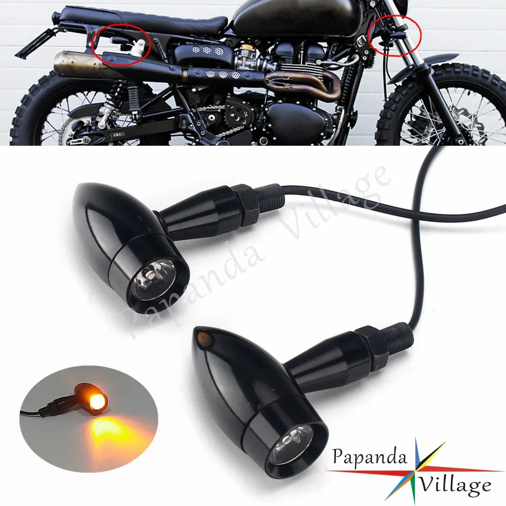 Мотоцикл металлическая пуля прозрачные линзы светодиодные мини-указатели