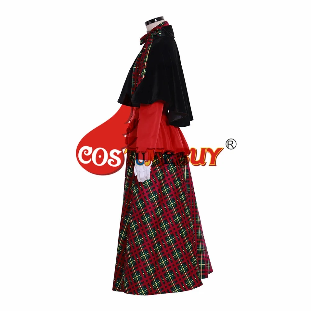 Costumebuy рождественское женское праздничное платье Carol, викторианское рождественское платье, костюм, средневековый зимний костюм на заказ