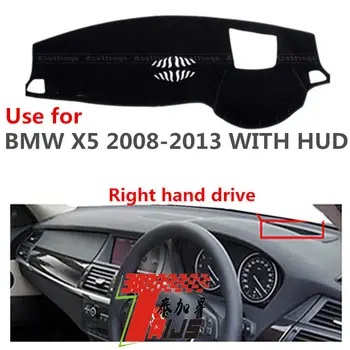

Taijs right hand drive car dashboard cover for BMW X5 2008-2013 with HUD simple dashboard pad environmental friendly