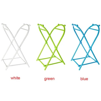 

Foldable Floor Type X-Type Trash Can Plastic Garbage Bag Holder Kitchen Storage Rack