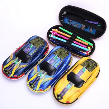 

cute school pencil case for boys and girls,Racing car pencil case,3D EVA pen case for childres,best gifts for your kids