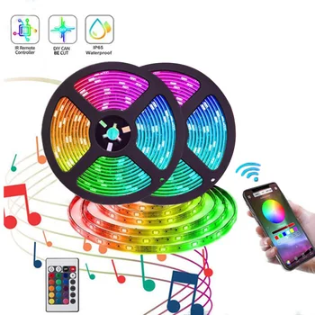 

LED Strip Lights RGB 5050 10M LED Color Changing 24key Remote Control with Controller L9 #2