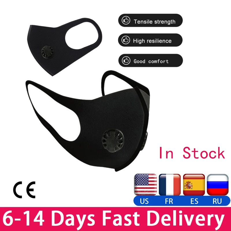 

In Stock ! Pollution Mask Anti Air Dust & Smoke Pollution Mask PM2.5 Anti-fog Respirator Face Mask Security Protection Dust Mask