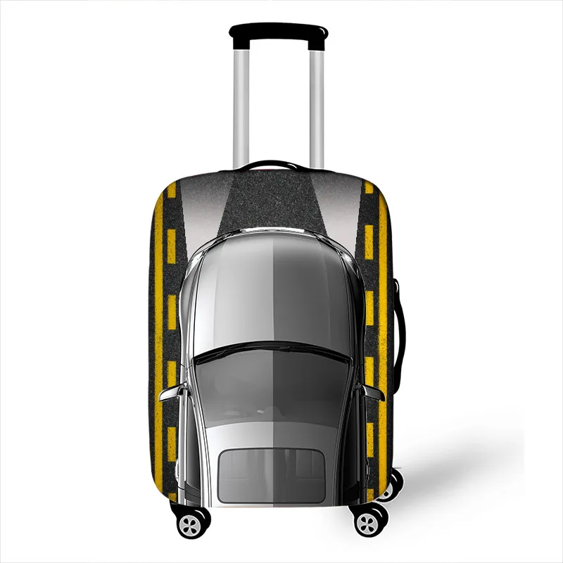 pxtcar05 fashion car / airplane print luggage cover for travelling anti-dust suitcase protective covers baggage trolley case cover - Цвет: pxtcar05