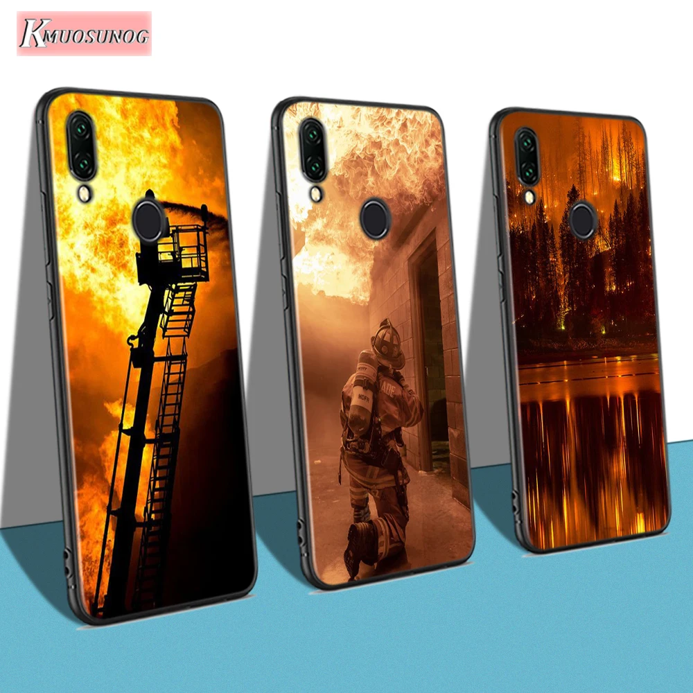 

For Redmi 8A 8 7A 7 Black Cover fire fighting hero Style For Xiaomi Redmi 4X 5A 6 6A S2 K20 GO Pro Phone Case
