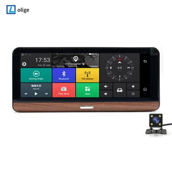 شراء8 بوصة 4 جرام ADAS داش كام لوحة أندرويد 5.1 لتحديد المواقع الملاح FHD 1080P مسجل فيديو مراقب عن بعد عدسة مزدوجة كاميرا خلفية