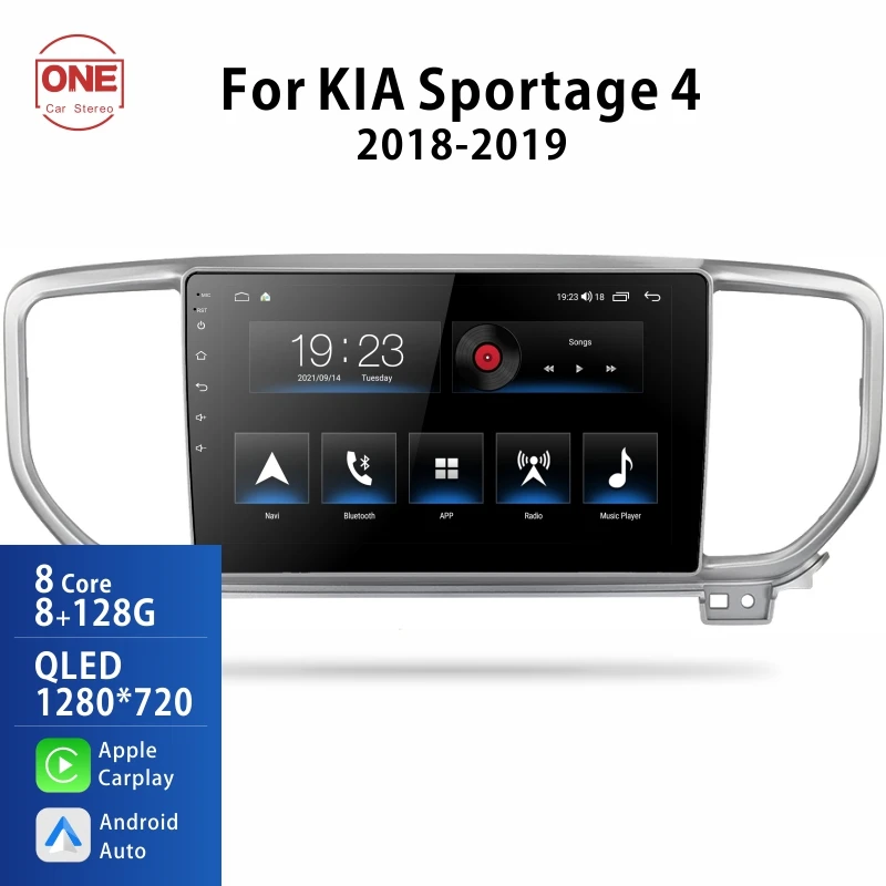 OneCarStereo Android Carplay Receiver For Kia Sportage 4 2018 2019 Car Radio Multimedia Stereo Navigation Video Player 2 Din 2di |