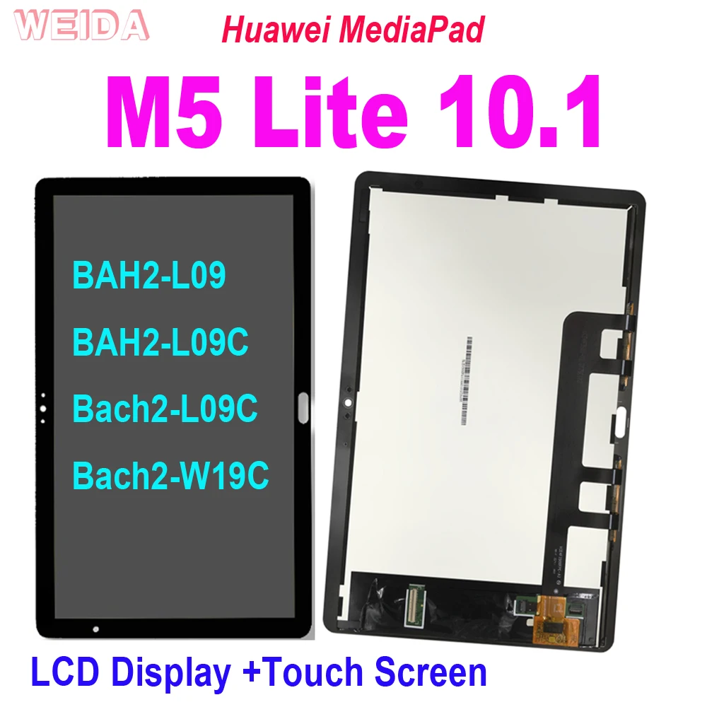 DISPLAY LCD HUAWEI MEDIAPAD M5 LITE 10 BAH2-W19 AL00 TOUCH SCREEN VETRO NERO