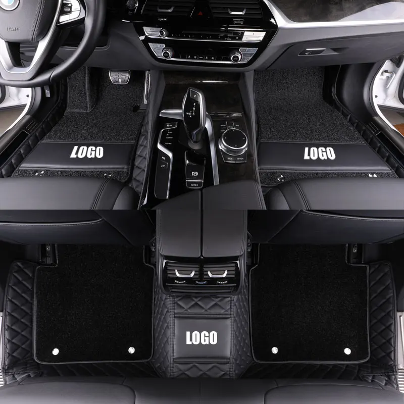 

Custom Leather car floor mats for Land Rover All Models Rover Range Evoque Sport Freelander Discovery 3 4 5 car accessories