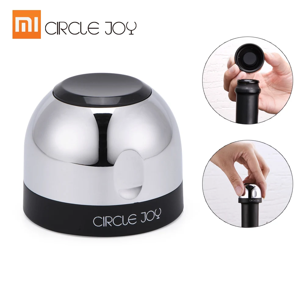 

Xiaomi Mijia Circle Joy Sparkling wine mini champagne Stopper Mini Wine Stopper Rotary lock DesignVacuum Efficient Preservation