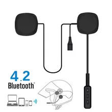 Двойной козырек мотоциклетный шлем 4,2 EDR Bluetooth наушники микрофон велосипедный шлем Наушники Громкая Связь Динамик управление вызовом