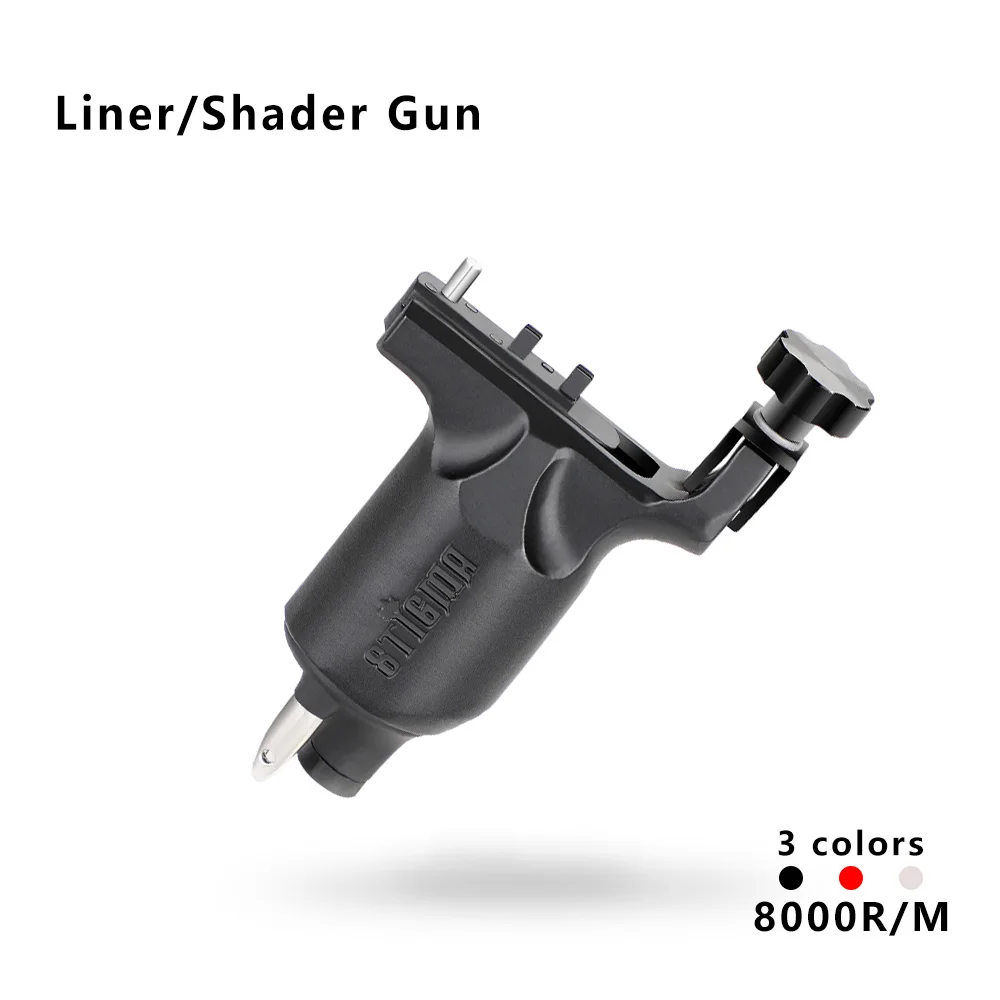 

Stigma Tattoo Machine Rotary Adjustable Shader and Liner Gun RCA Cord Strong Motor for 8000r/m Powerful Stroke Direct Drive M648