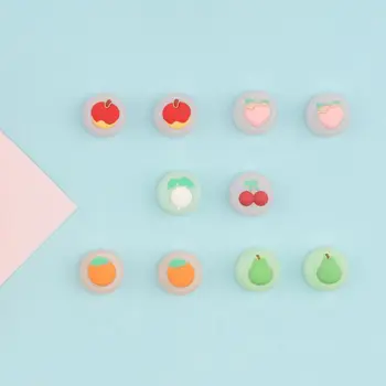 

Girl Fruit jelly Thumb Stick Grip Cap Joystick Cover For N-intendo Switch Lite Joy-con Controller Thumbstick Case