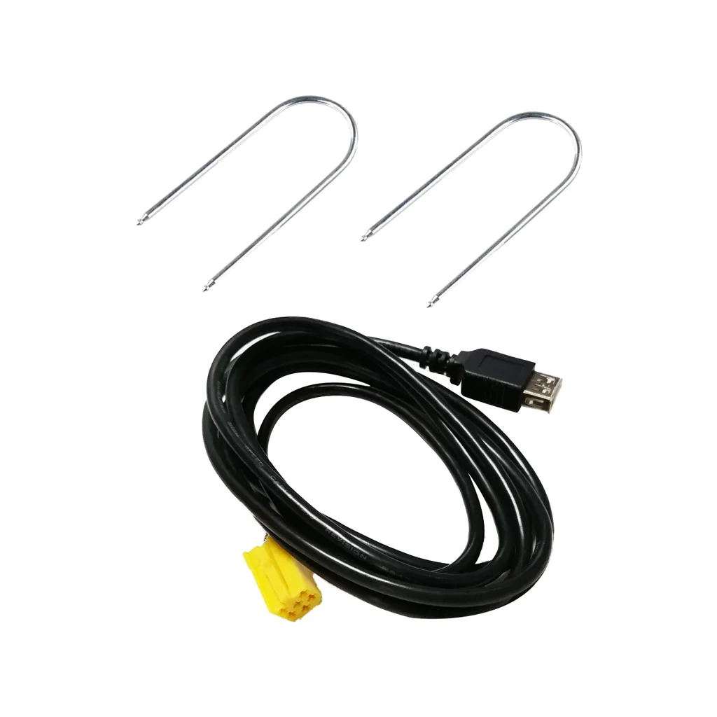 Mini ISO 6Pin Connector USB Adpater Cable For Alfa Romeo Fiat Grande Punto