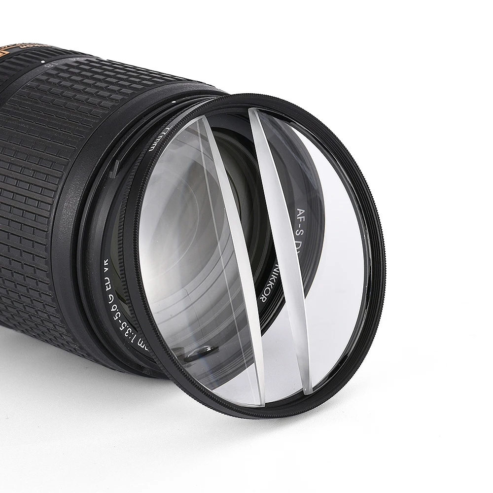 schoenen Gezondheid inval 77mm Centerfield Split Diopter Filter Blurred Foreground Special Effects  Lens Filters Double Glass Prism for Wedding,Ads,Video|Camera Filters| -  AliExpress