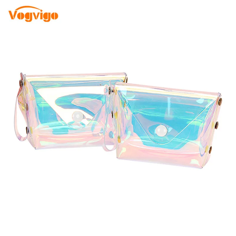 

VOGVIGO Lady Coin Purses Transparent Cosmetic Storage Bag Wallet Change Purse Mini Pocket Wallets Key Card Holder PVC Hand bags