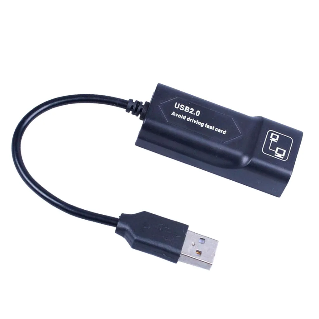 10/100 Мбит/с USB 2,0 RJ45 Gigabit Ethernet cетевой адаптер LAN+ светодиодный свет