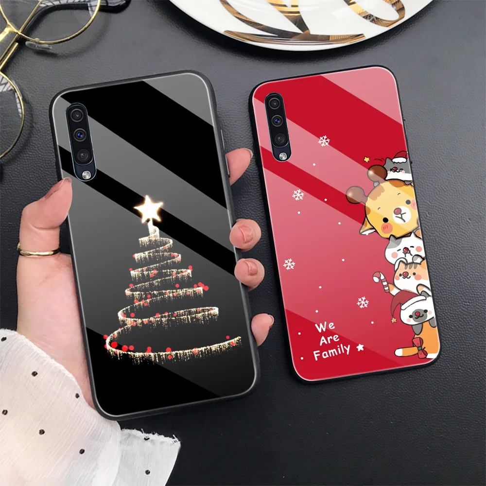 Чехол для Samsung A50 A51 A71 A70 A20 A40 A20E S10 S20 S9 S8 S7 Edge Ultra Puls Note 10 9 8 Plus стеклянный