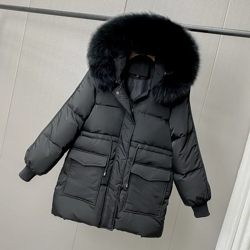 2020 New Winter White Duck Down Jacket Women