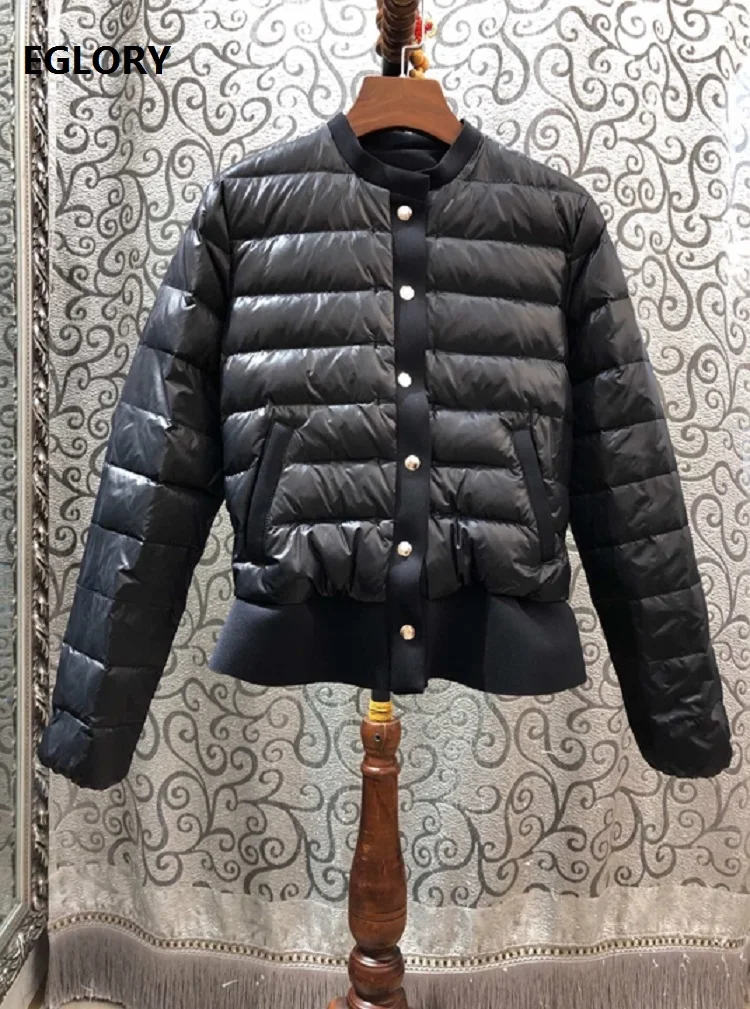 

2019 Winter Fashion Parka Jackets Women Ruffle Patchwork Single Breasted Long Sleeve Casual Warm Basic Coats Parka Outerwear