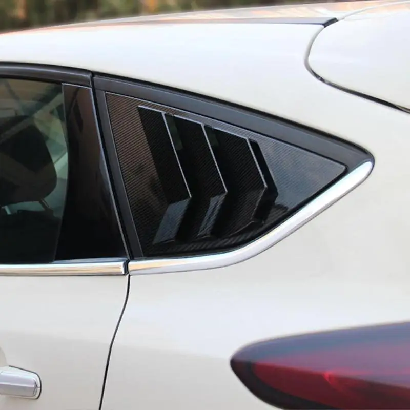 

1 Pair Rear Window Side Louvers Vent for Ford Focus RS ST MK3 Hatchback 2012-2018 Stepped Design Installation Quick and Easy