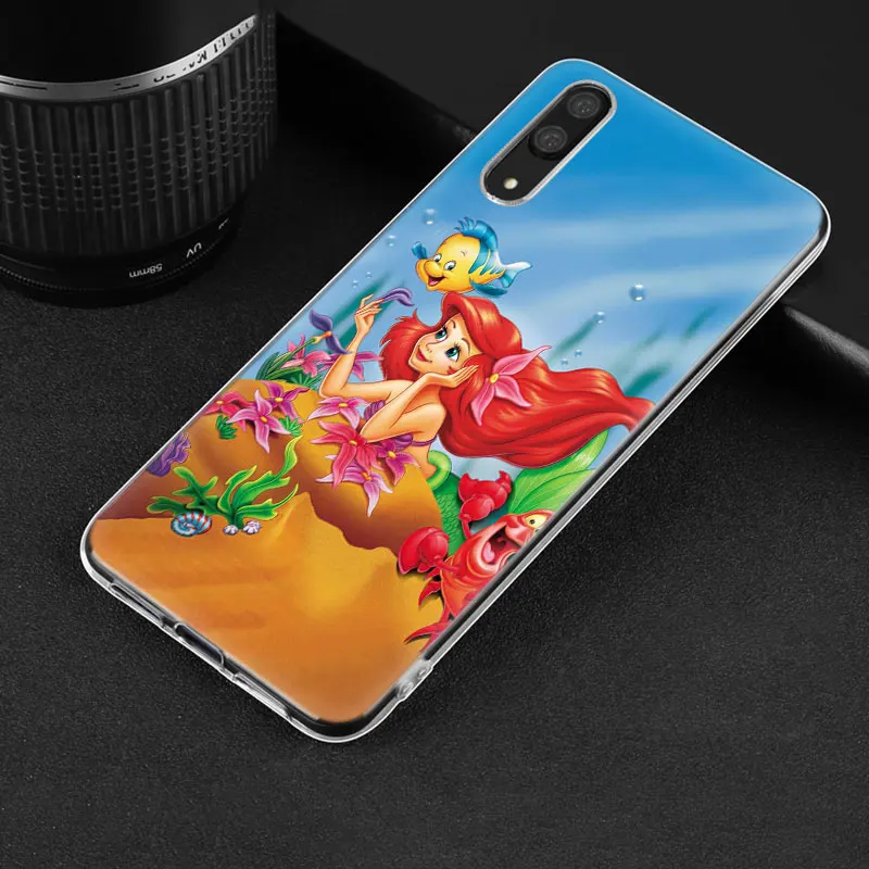 Силиконовый чехол принцессы Русалочки для huawei P30 P20 Pro P10 P9 P8 Lite P Smart Z Plus NOVA 3 3i 5i 5Pro