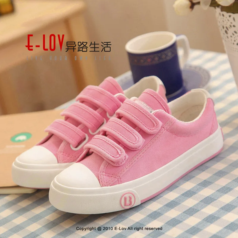 

XM Four Colors Net Version of Hand-Painted with kong bai xie Crayon Little Star BOY'S Girls Children Velcro Canvas Shoes