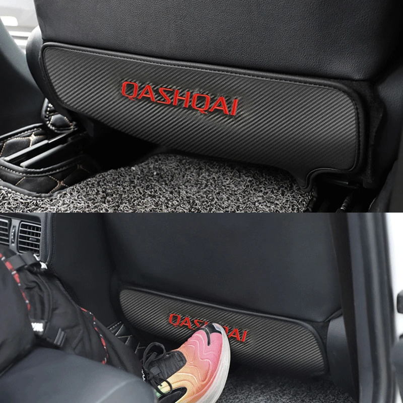1pcs Universal Car Back Protector Cover Seat Back Anti-Kick Cushion Pad for NISSAN QASHQAI J10 J11 Accessories Car Styling