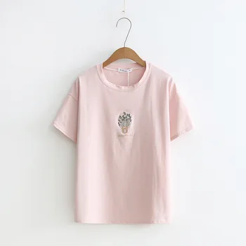 

2018 new Casual t shirt women t-shirt Short Sleeves O-neck t shirt Women Cotton