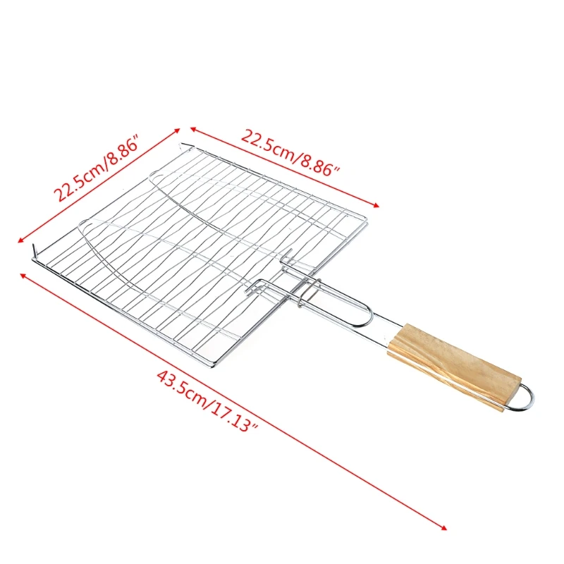 Барбекю Гриль Корзина гриль сетка для барбекю с деревянной ручкой мясо рыба овощные инструменты