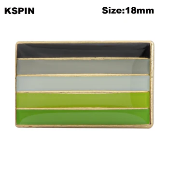 

Aromantic Pride Flag Lapel Pin Badge Pin Brooch Icons XY0134-2