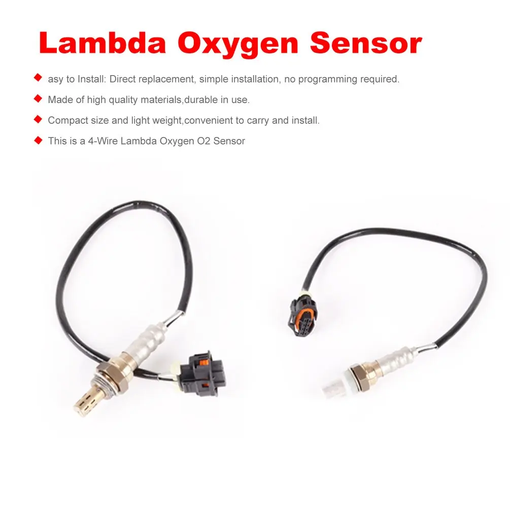 

4-Wire Lambda Oxygen O2 Sensor 93190419 96368765 for Peugeot 206/207/306/308/406/408 VAUXHALL CORSA ZAFIRA ASTRA