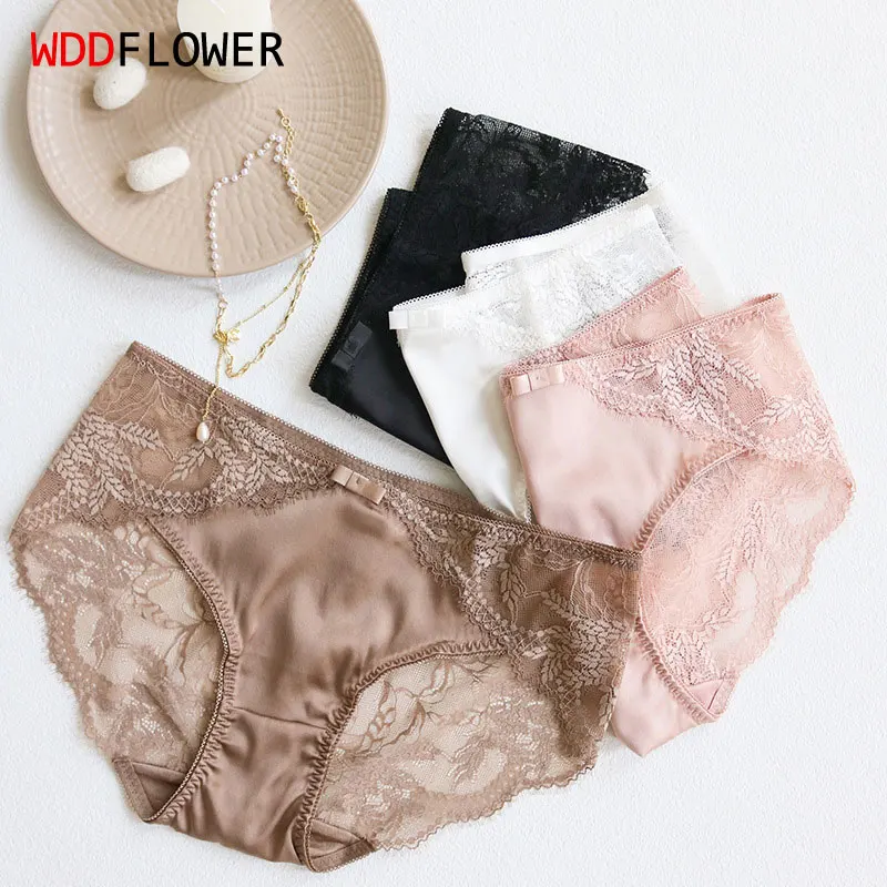 3pcs/lot breathing underwear 100% Silk panties female mulberry silk briefs  xxl plus size - AliExpress