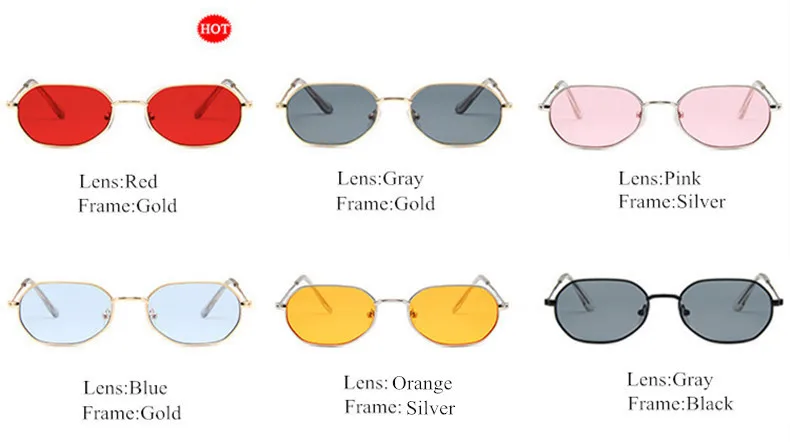 YOOSKE полигональные Солнцезащитные очки женские роскошные брендовые дизайнерские винтажные металлические солнцезащитные очки Женские Ретро Синие розовые красные очки