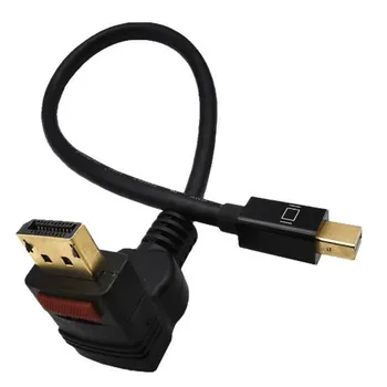 

Mini displayport with lock to dp elbow DP Vedio audio 4k 60hz display port cable for HDTV projector PC C071