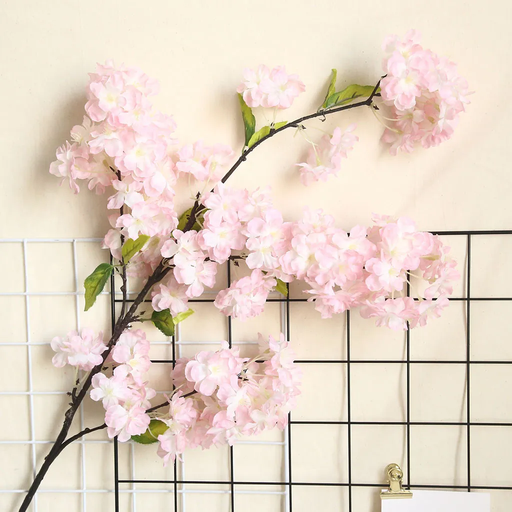 Искусственные цветы, растения, бонсай, свадебное украшение, стиль, растение, стена, вишня, весна, японская Сакура, украшение