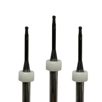 

UCHEER 1pc/set Dental Milling Bur Yena System DLC coating Machine Tungsten Carbide Cutter 1.0/2.0mm end mill