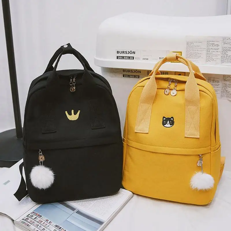 Уличный рюкзак для путешествий для девочек-подростков, винтажная стильная женская школьная сумка, тканевый рюкзак, походная сумка